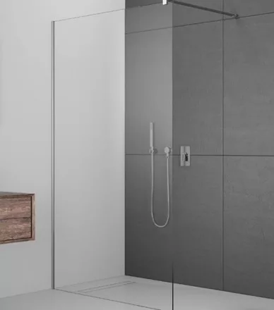 Radaway Modo New II Walk-in zuhanyfal 105x200 átlátszó üveg, króm profilszín 389105-01-01