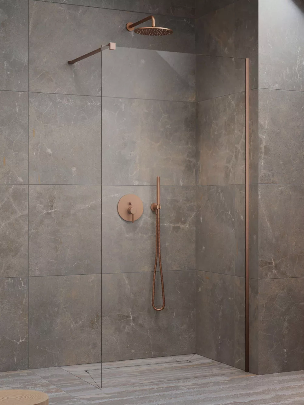Radaway Modo New II Walk-in 120 cm zuhanyfal átlátszó üveg,