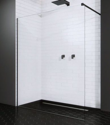 Radaway Modo New Black II Walk-in 140-es fekete zuhanyfal 389144-54-01
