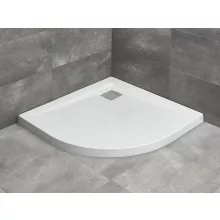   Radaway Argos A íves akril zuhanytálca 90x90 cm ajándék szifonnal, fehér 4AA99-01