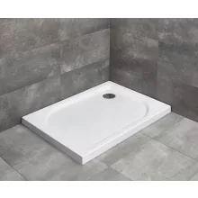   Radaway Delos D akril szögletes zuhanytálca 80x75 cm ajándék szifonnal, fehér 4D87545-03