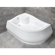   Radaway Korfu E Balos akril zuhanytálca 100x80 Click-Clack leeresztővel és szifonnal 4E81400-03L