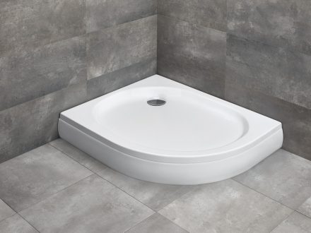 Radaway Patmos E Balos akril zuhanytálca 100x80 szifonnal és levehető előlappal 4P81155-03L