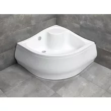   Radaway Korfu A íves akril zuhanytálca előlappal 80x80 cm ajándék szifonnal, fehér 4S88400-03