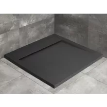   Radaway Teos C 90x90 szögletes antracit zuhanytálca HTC9090-64