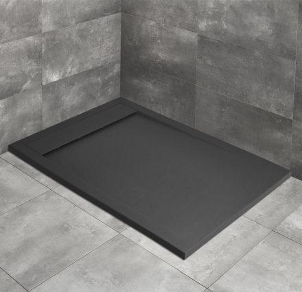 Radaway Teos F 120x100 antracit téglalap alakú zuhanytálca szifonnal HTF120100-64
