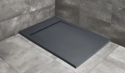 Radaway Teos F 150x90 antracit téglalap alakú zuhanytálca szifonnal HTF15090-64