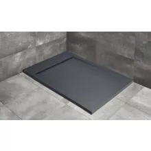   Radaway Teos F 180x90 antracit téglalap alakú zuhanytálca szifonnal HTF18090-64