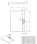Radaway Giaros D 90x80 szögletes zuhanytálca M3GRD9080