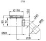 Radaway Delos E Jobbos akril zuhanytálca 90x80 ajándék szifonal SDE8090-01R