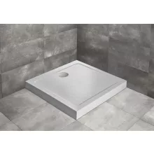   Radaway Doros Stone C akril zuhanytálca előlappal 100x100 cm ajándék szifon, fehér SDRC1010-05-04S