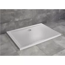   Radaway Doros Stone D akril zuhanytálca 100x80 cm ajándék szifonnal, fehér SDRD1080-01-04S