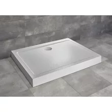   Radaway Doros Stone D akril zuhanytálca előlappal 130x90 cm ajándék szifonnal, fehér SDRD1390-05-04S