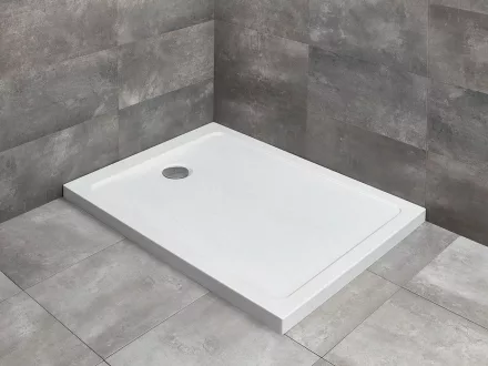 Radaway Doros Stone F zuhanytálca 120x80 ajándék szifonnal, fehér SDRF1280-01-04S