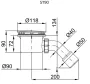 Radaway Doros Stone F zuhanytálca 120x80 ajándék szifonnal, antracit SDRF12800164S
