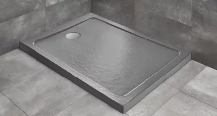 Radaway Doros Stone F zuhanytálca 120x90 ajándék szifonnal, antracit SDRF12900164S