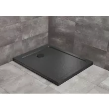   Radaway Doros Stone F zuhanytálca 160x90 ajándék szifonnal, fekete SDRF1690-01-54S