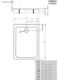 Radaway Doros Stone F akril zuhanytálca előlappal 120x80 cm ajándék szifonnal, fehér SDRFP1280-05-04S