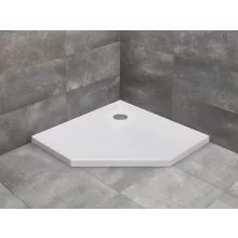   Radaway Doros PT ötszögletű akril zuhanytálca 100x100 cm ajándék szifonnal, fehér SDRPT1010-01