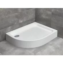   Radaway Laros E Balos akril zuhanytálca 100x80 állítható lábakkal és ajándék szifonnal SLE81017-01L