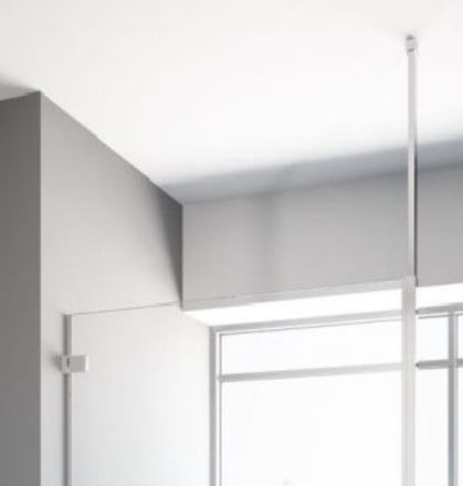 Radaway Modo New 300 mennyezeti teleszkópos rúd 8 mm-es edzett üveghez krómozott felülettel WD-008-02