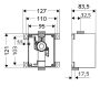 Schell Compact II vizeldeöblítő falbaépítő egység, 011930099