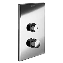   Schell Linus D-SC-T falba építhető önelzáró termosztátos zuhanycsaptelep, saválló, inox 018092899