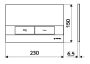 Schell Montus Board WC-nyomólap, fehér 031201599