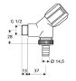 Schell Comfort mosó/mosogatógép csap 1/2 33860699