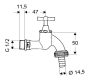 Schell kifolyószelep 1/2 króm 034050699