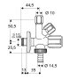 Schell Comfort kombinált sarokszelep 035440699