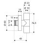 Schell Edition design-sarokszelep 1/2-3/8 053200699