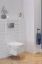 Grohe beépíthető WC-tartály szett króm nyomólappal + Cersanit Arteco perem nélküli fali WC, ülőkével