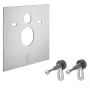 Grohe beépíthető WC-tartály szett króm nyomólappal + Cersanit Arteco perem nélküli fali WC, ülőkével