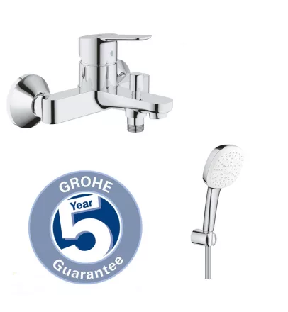 Grohe BauEdge kádcsaptelep + Tempesta Cube 110 kádszett, króm