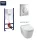 Grohe Rapid SL WC-tartály szett króm nyomólappal és Balneo Luxa Rimless fali WC SoftClose ülőkével– SET-FGR-202511201600
