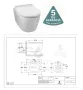 Grohe Rapid SL WC-tartály szett króm nyomólappal és Balneo Luxa Rimless fali WC SoftClose ülőkével– SET-FGR-202511201600