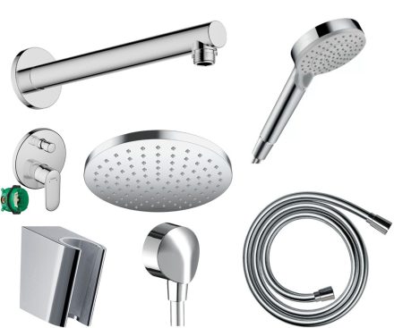 Hansgrohe Vernis Blend 2 funkciós zuhanyrendszer csomag egykaros rejtett csapteleppel króm