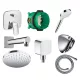 Hansgrohe Logis 2 funkciós zuhanyrendszer csomag egykaros rejtett csapteleppel króm