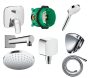 Hansgrohe Logis 2 funkciós zuhanyrendszer csomag egykaros rejtett csapteleppel króm