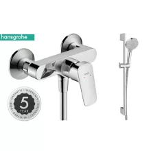   Hansgrohe Logis egykaros zuhanycsaptelep + Vernis Blend zuhanyszett, króm