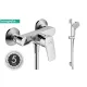 Hansgrohe Logis egykaros zuhanycsaptelep + Vernis Blend zuhanyszett, króm
