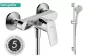 Hansgrohe Logis egykaros zuhanycsaptelep + Vernis Blend zuhanyszett, króm