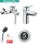 Hansgrohe Logis kád- és mosdócsaptelep szett + Pulsify zuhanyszett, króm