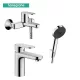 Hansgrohe Vernis Blend kád- és mosdócsaptelep szett Pulsify Select S zuhanyszettel, króm