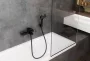 Hansgrohe Vernis Blend kád- és mosdócsaptelep szett Pulsify Select zuhanyszettel, matt fekete