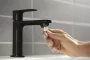 Hansgrohe Rebris E kád- és mosdócsaptelep szett Pulsify Select zuhanyszettel, matt fekete