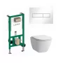Laufen LIS CW1 tartály szett + Lua fali WC Slim ülőkével
