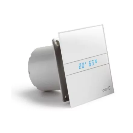 Sapho Cata E-100 GTH fürdőszobai ventilátor időkapcsolóval és páraérzékelővel, fehér 00900200