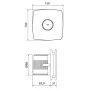 Sapho Cata X-Mart 10 ventilátor 15 W, fehér 01010000